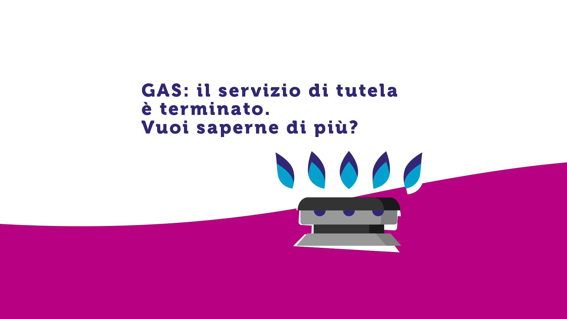 il servizio di tutela del gas sta per terminare. clicca per saperne di più